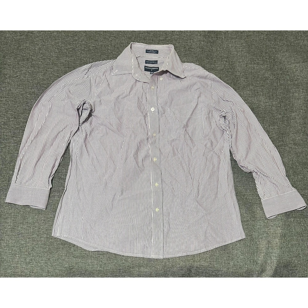 Saddlebred Men's‎ 16 1/2 34/35 Striped Long Sleeve Shirt
